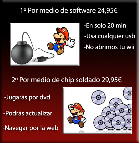 tipos chip wii